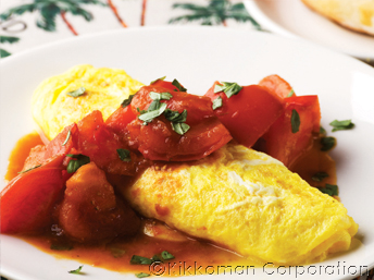 西红柿蛋卷omelets的菜谱